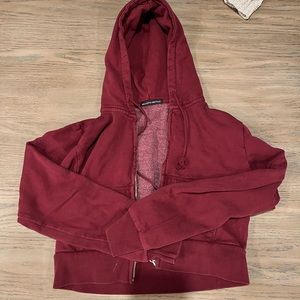 Brandy Melville cropped zip-up
